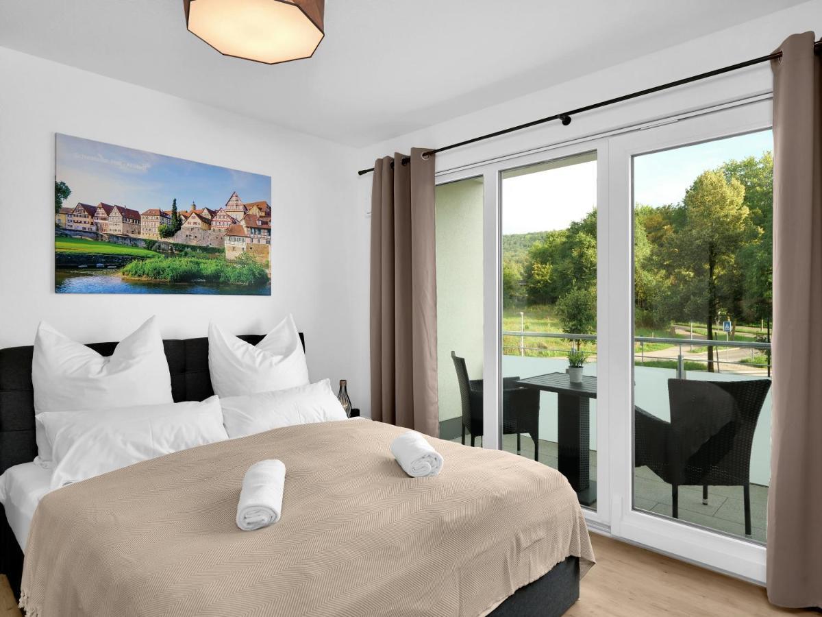 Inhome Studio Apartment - Kueche - Parken - Tv Schwaebisch Hall Ngoại thất bức ảnh