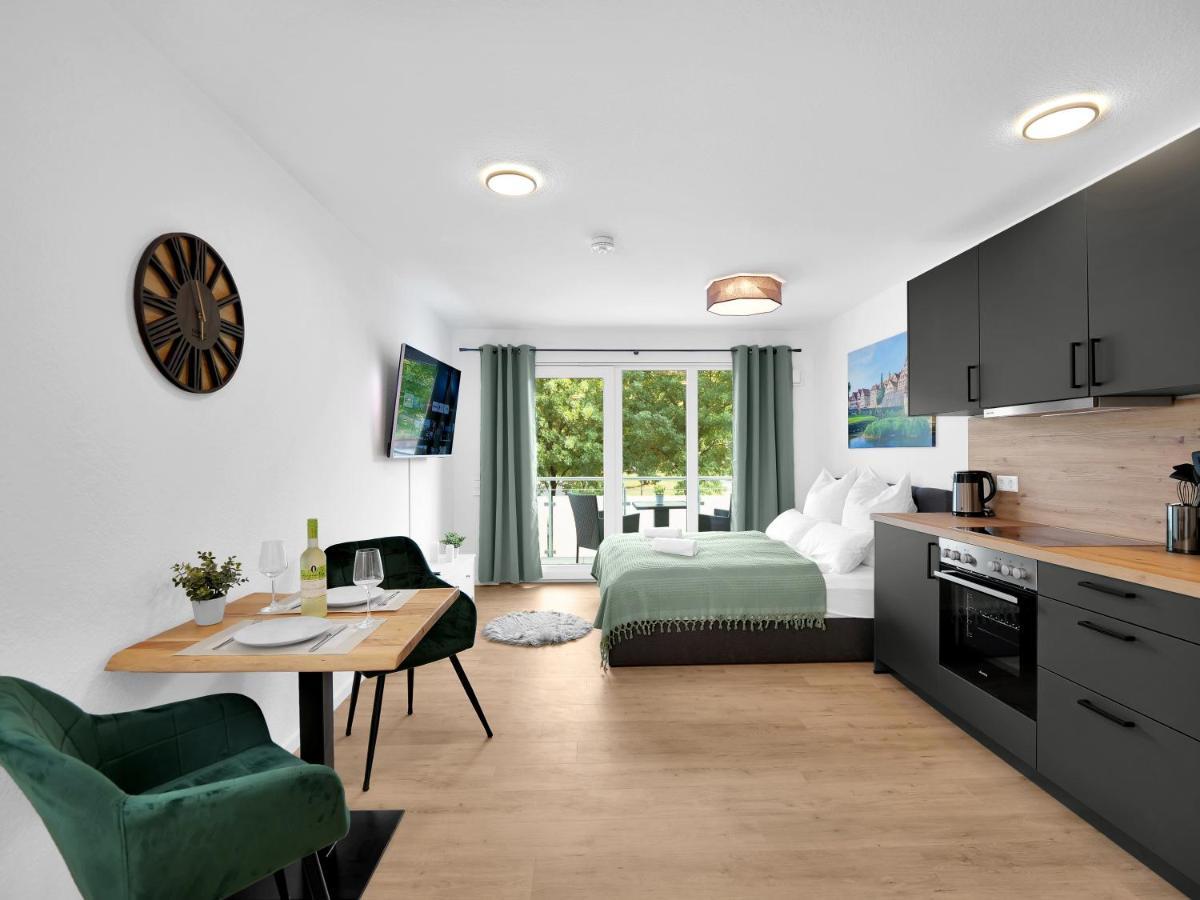 Inhome Studio Apartment - Kueche - Parken - Tv Schwaebisch Hall Ngoại thất bức ảnh