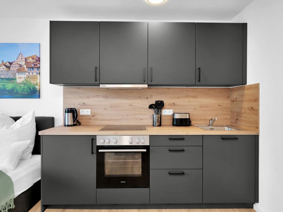 Inhome Studio Apartment - Kueche - Parken - Tv Schwaebisch Hall Ngoại thất bức ảnh