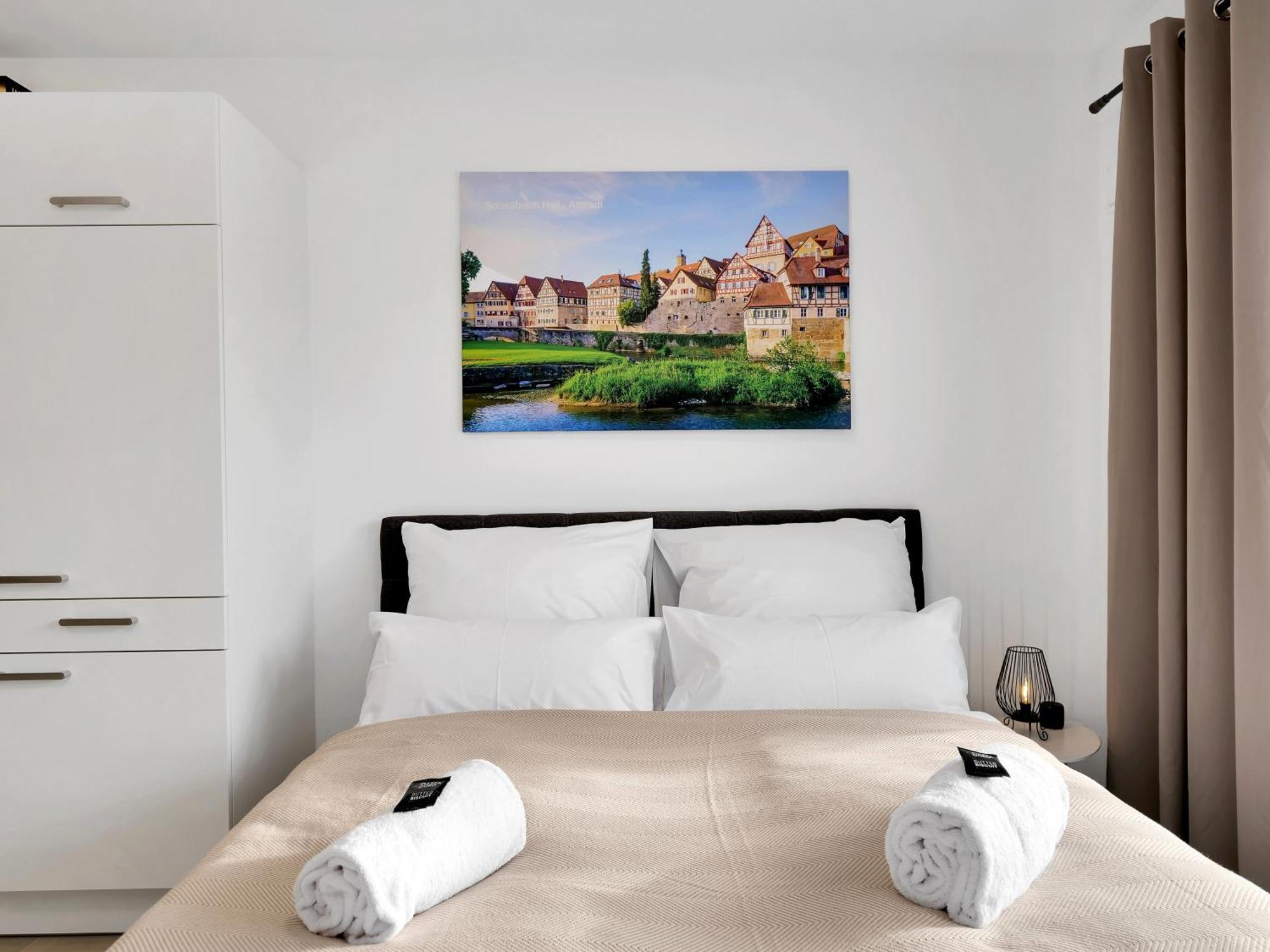 Inhome Studio Apartment - Kueche - Parken - Tv Schwaebisch Hall Ngoại thất bức ảnh