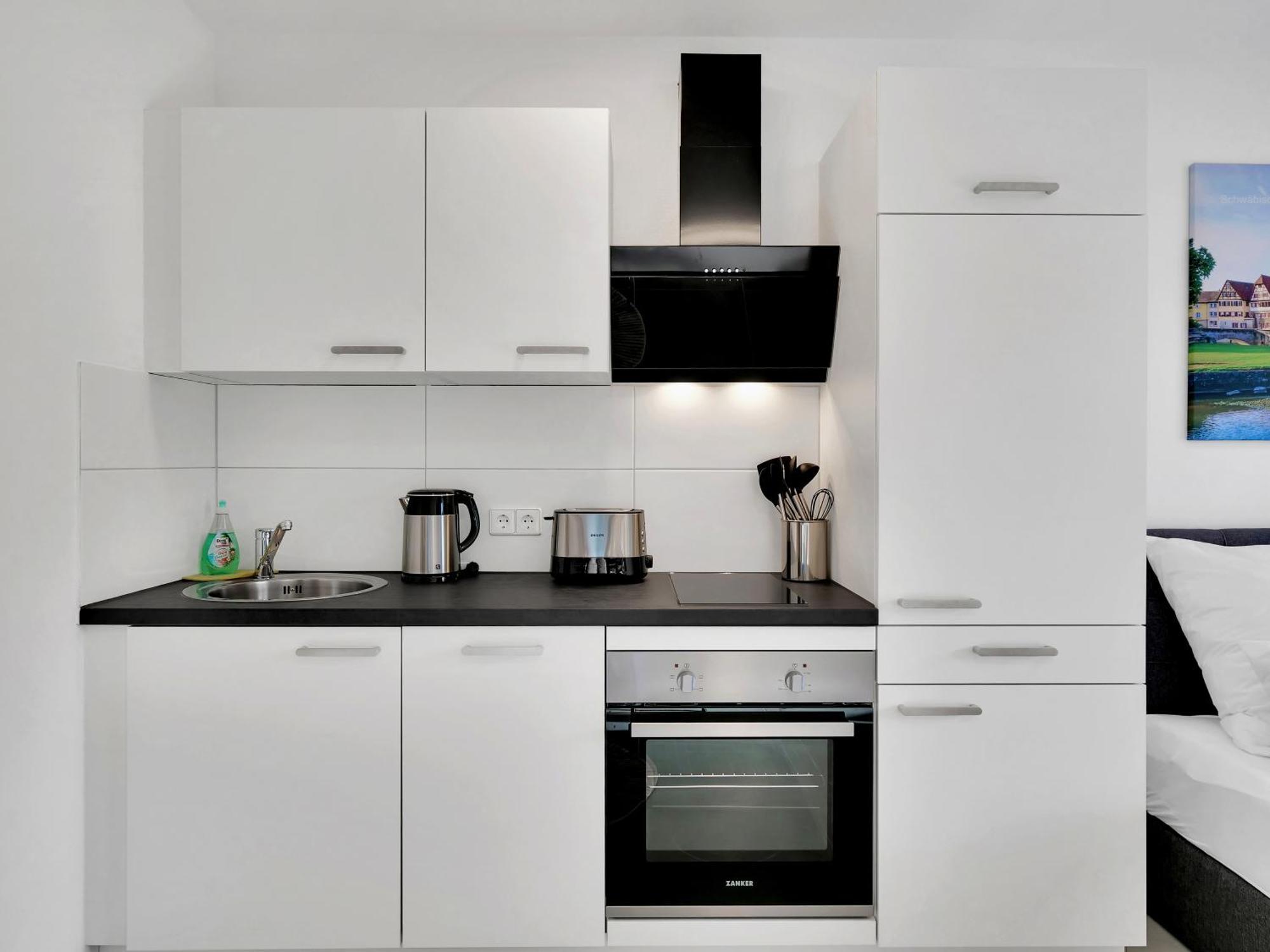 Inhome Studio Apartment - Kueche - Parken - Tv Schwaebisch Hall Ngoại thất bức ảnh